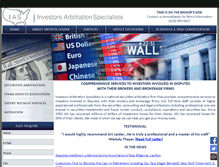 Tablet Screenshot of investorsarbitration.com